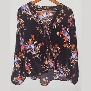 Floral Long-sleeve Blouse